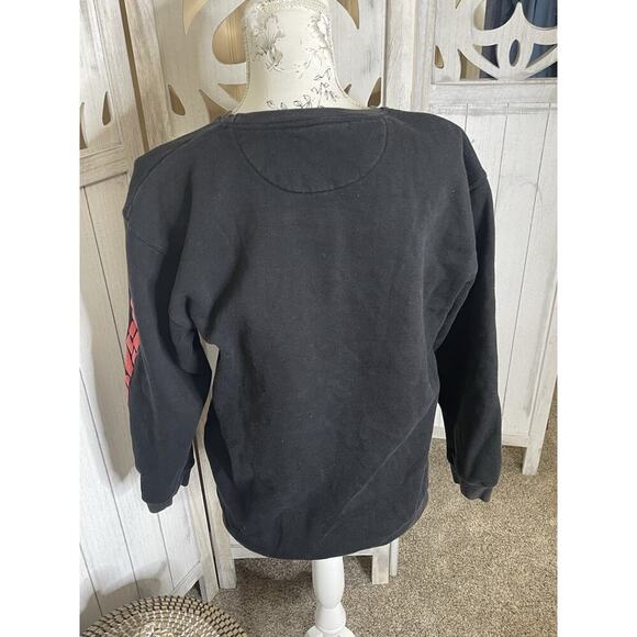 Young and Reckless Black Logo Pullover Sweater Long Sleeve Spellout Size Large - Picture 2 of 6